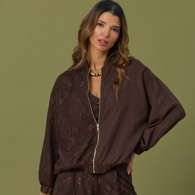 Bomber com renda Swallow