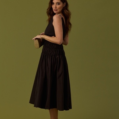 Vestido midi Swallow