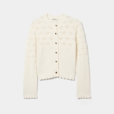 Casaco Tricotado com Botões Dourados Decenio