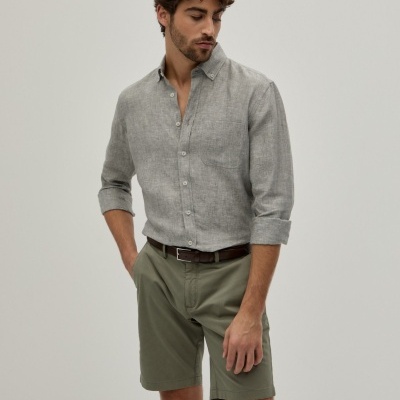 Calções bermuda em sarja Decenio