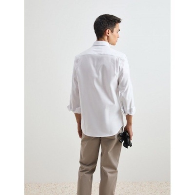 Camisa regular fit de algodão com bolso Decenio