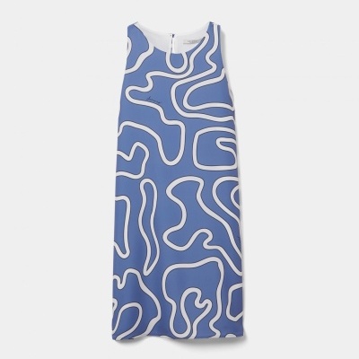 Vestido curto estampado Decenio