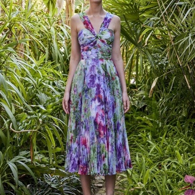 Vestido Midi Estampado Carla Ruiz