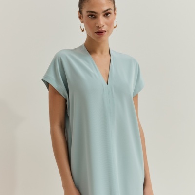 Vestido com corte recto Lion of Porches