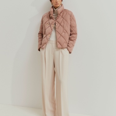 Blusão acolchoado de trespasse Lion of Porches