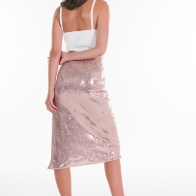 Saia midi lantejoulas Ana Sousa