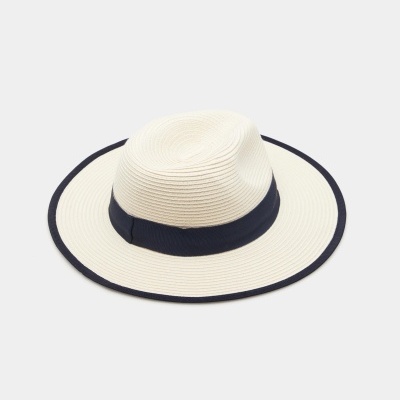 Chapéu bicolor com efeito de palha Lion of Porches