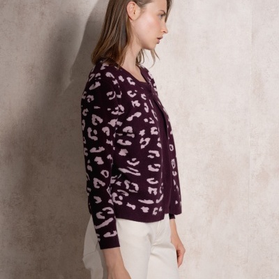 Casaco de malha com jacquard SMF