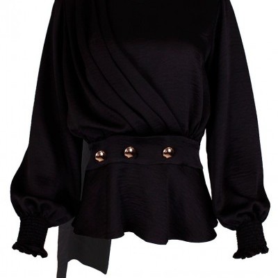 BLUSA CRUZADA COM BOTÕES Sahoco