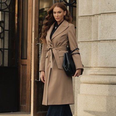 Casaco estilo gabardine Swallow