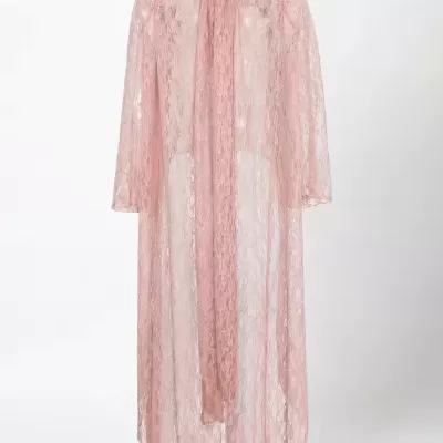 Túnica Semitransparente de Renda Sahoco