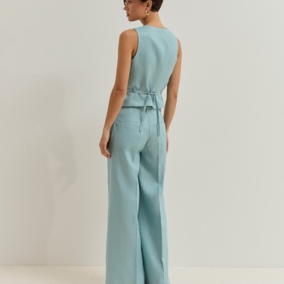 Calças em linho Lion of Porches