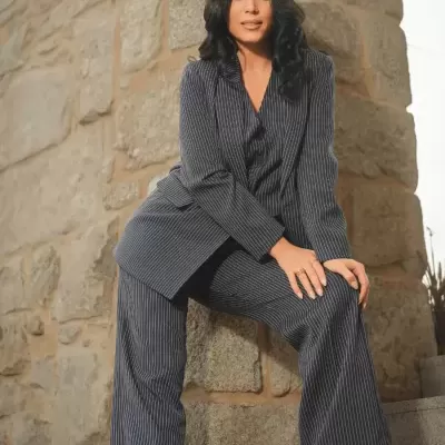 Conjunto fato 3 peças: Blazer + calças + colete Spaccio by Cristina