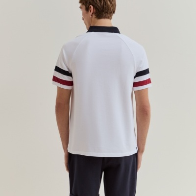 Polo de manga curta em algodão Lion of Porches