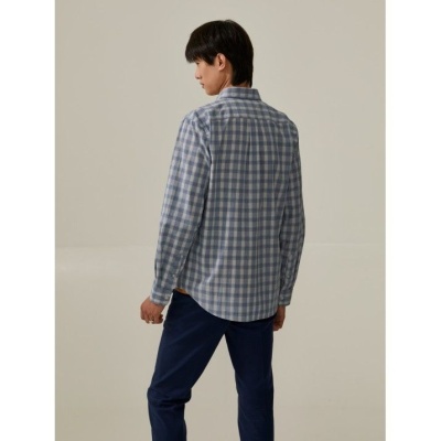 Camisa slim fit xadrez Decenio