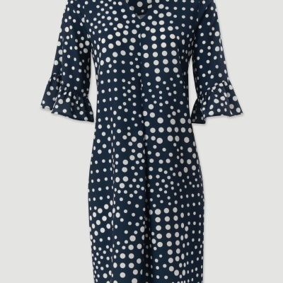 Vestido estampado às bolinhas Ferrache