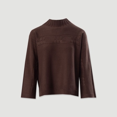 Camisola de malha com entrançado Ferrache