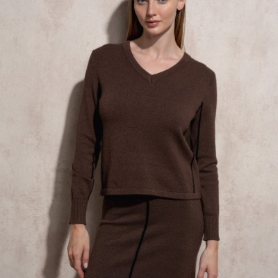 Camisola de malha com risca lateral SMF