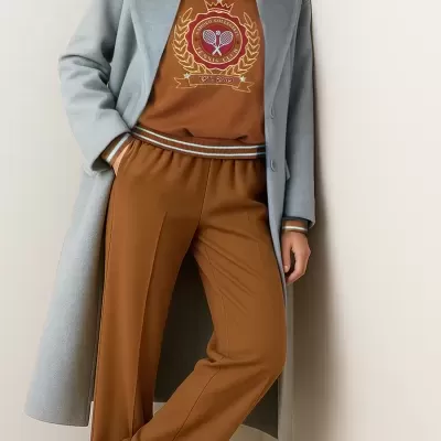 Sweatshirt com bordado collegiate Sahoco