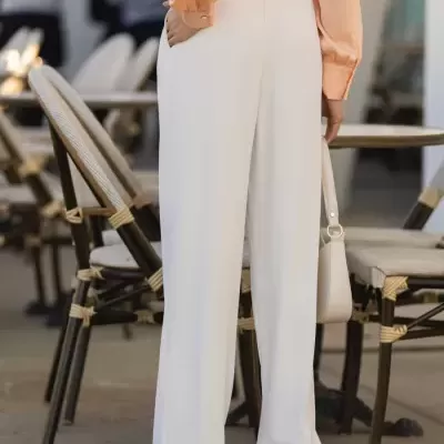 Calças botão gold  SPACCIO by Cristina