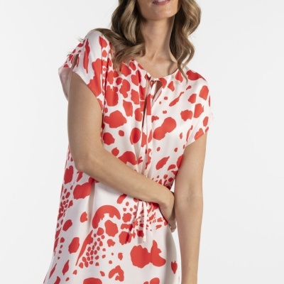 VESTIDO COM ESTAMPADO ANIMAL ANA SOUSA