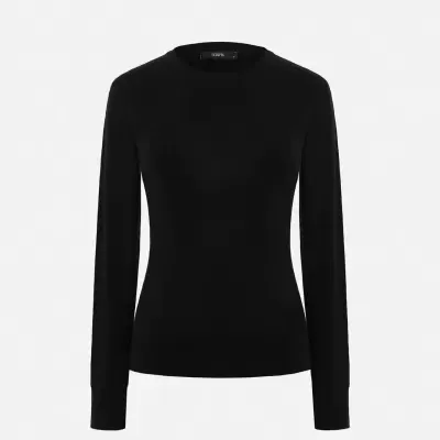 Camisola lisa com detalhes em efeito canelado Scripta