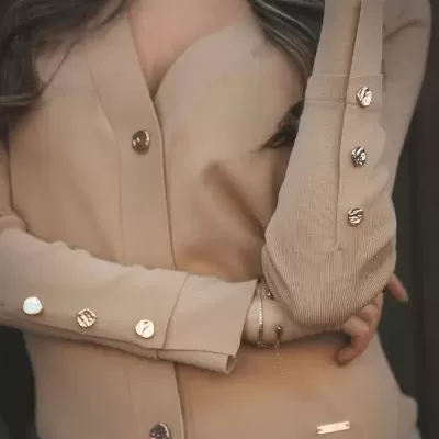 Cardigan botões gold  SPACCIO