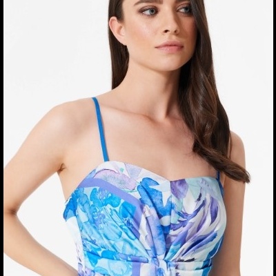 Vestido Longo Estampado Foulard Rinascimento