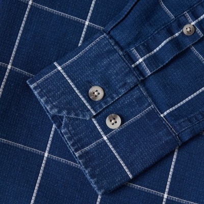 Camisa slim fit com padrão de quadrados Lion of Porches