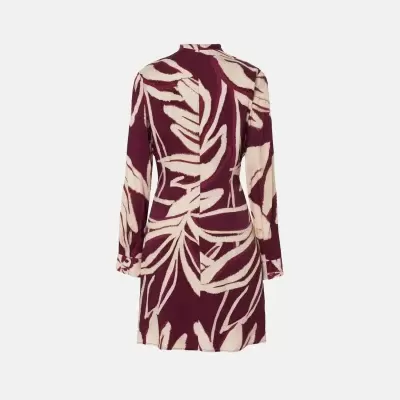 Vestido curto estampado com molas metálicas Scripta