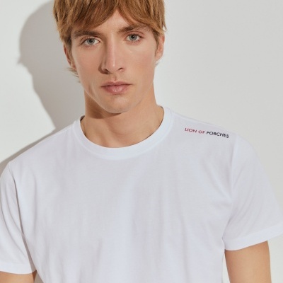 T-shirt básica de algodão Lion of Porches