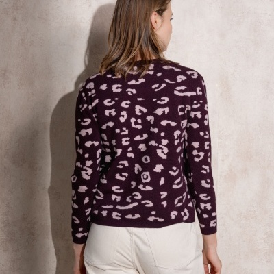 Casaco de malha com jacquard SMF