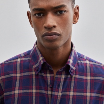 Camisa xadrez slim fit Lion of Porches