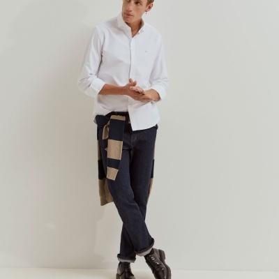 Camisa oxford slim fit de algodão Lion of Porches