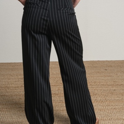 Calças listradas cintado SMF