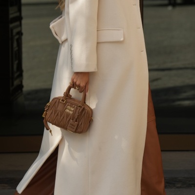 Casaco comprido em lã Sahoco