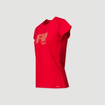 T-shirt em algodão com bordado Ferrache