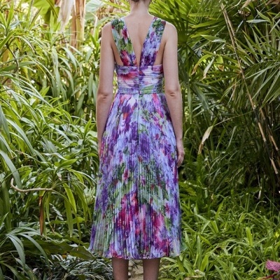 Vestido Midi Estampado Carla Ruiz