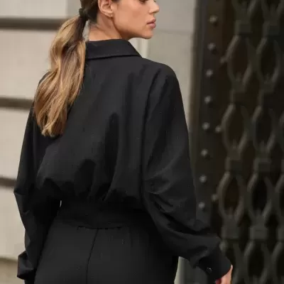 Camisa com Cintura Franzida Spaccio