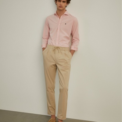 Camisa slim fit seersucker Lion of Porches