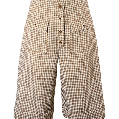 Calções bermuda vichy Sahoco