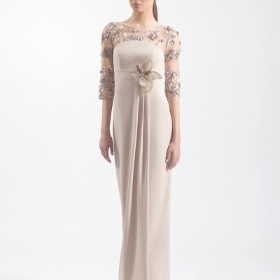 VESTIDO LONGO DE CERIMONIA MONCHO HEREDIA