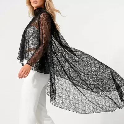 Túnica Semitransparente de Renda Sahoco