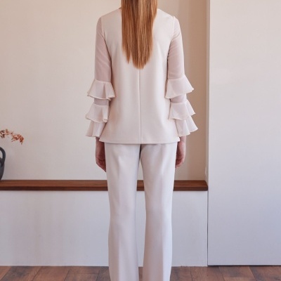 CONJUNTO DE BLUSA DE CHIFFON ARGGIDO