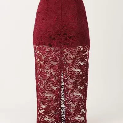 Saia Midi em Renda Sahoco