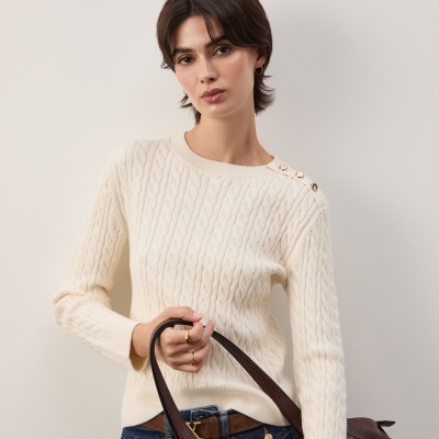 Camisola de malha entrançada Decenio