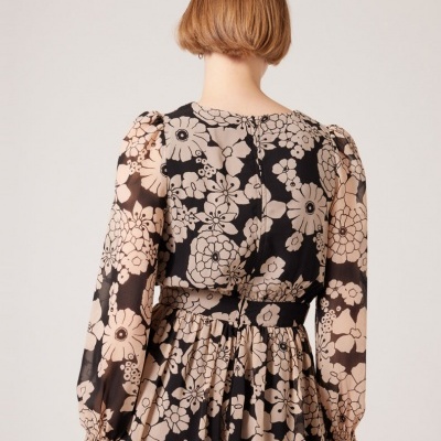 VESTIDO FLORAL FLUIDO  NAF NAF