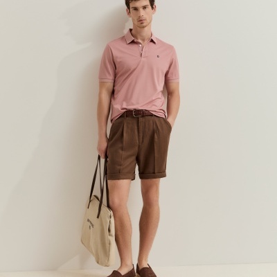 Polo de manga curta regular fit Lion of Porches