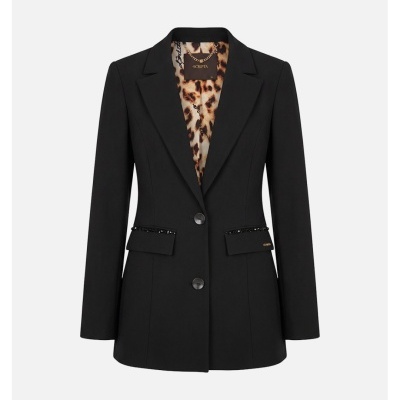 Blazer com pormenor de missangas Scripta