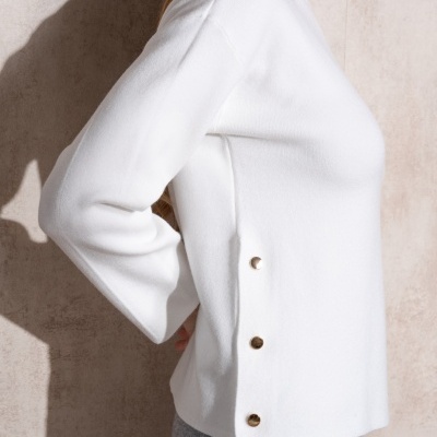 Camisola de malha com botões SMF